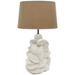 Sculptural Plaster Table Lamp Hand Made in UK Contemporary 21st Century