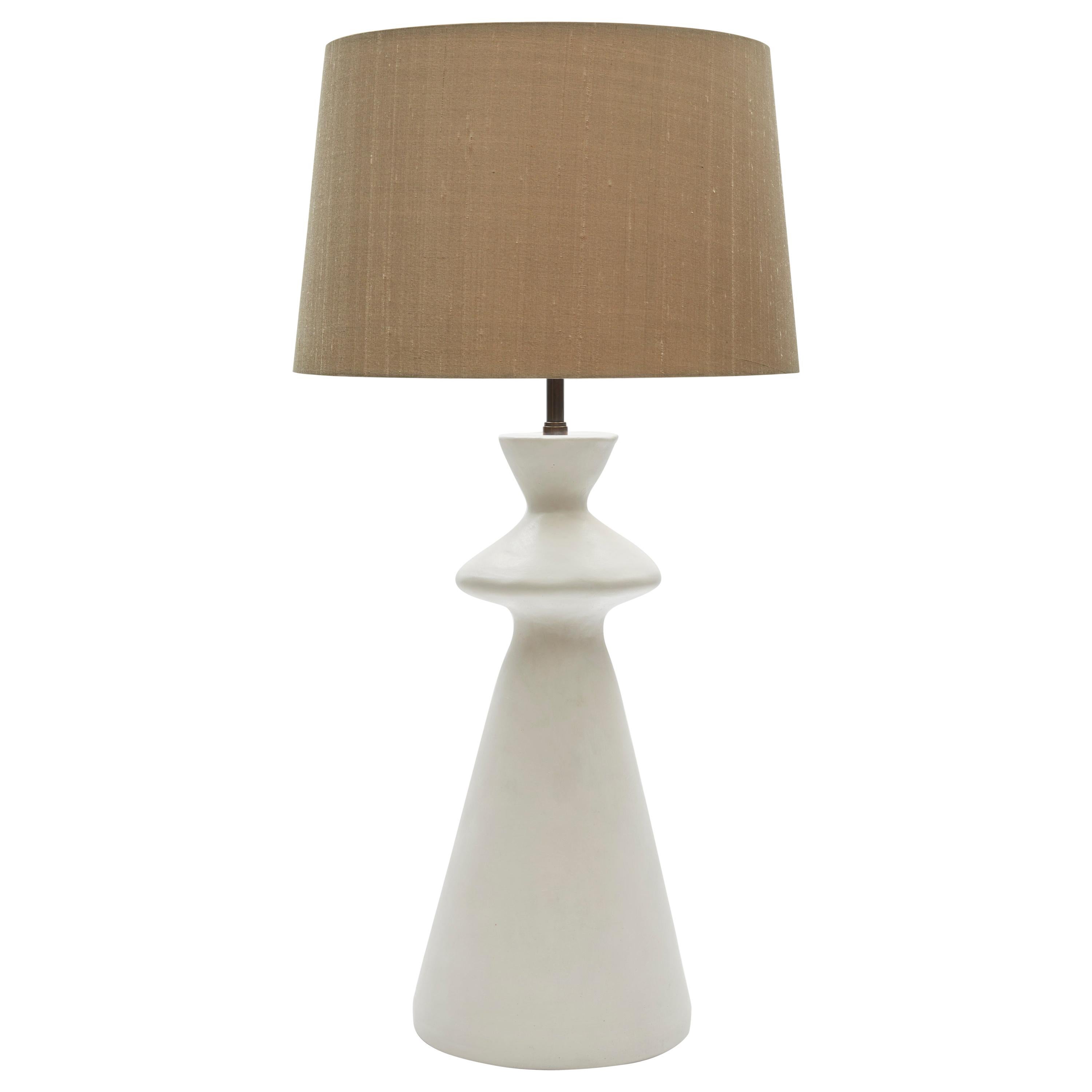 Sculptural Plaster Table Lamp Hand Made in UK Contemporary 21st Century For Sale