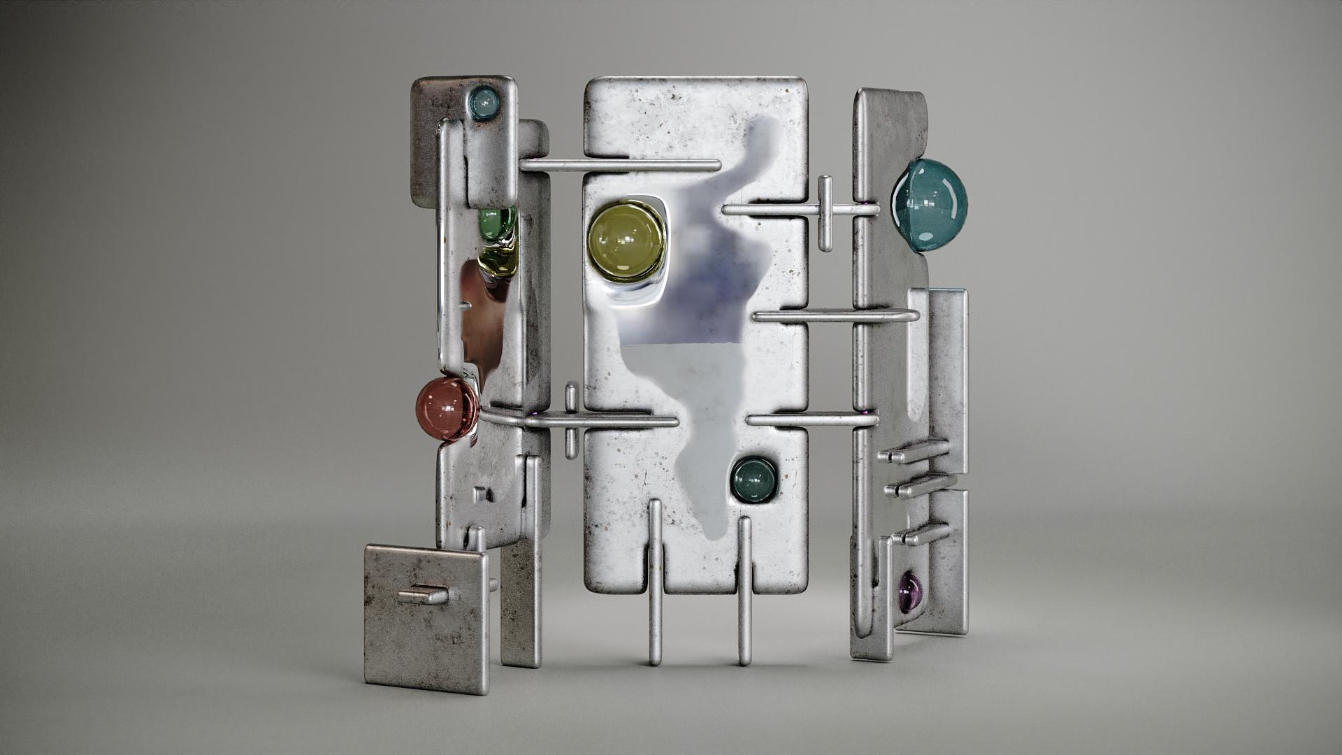 Organic Modern Sculptural Playful Screen by Taras Zheltyshev
