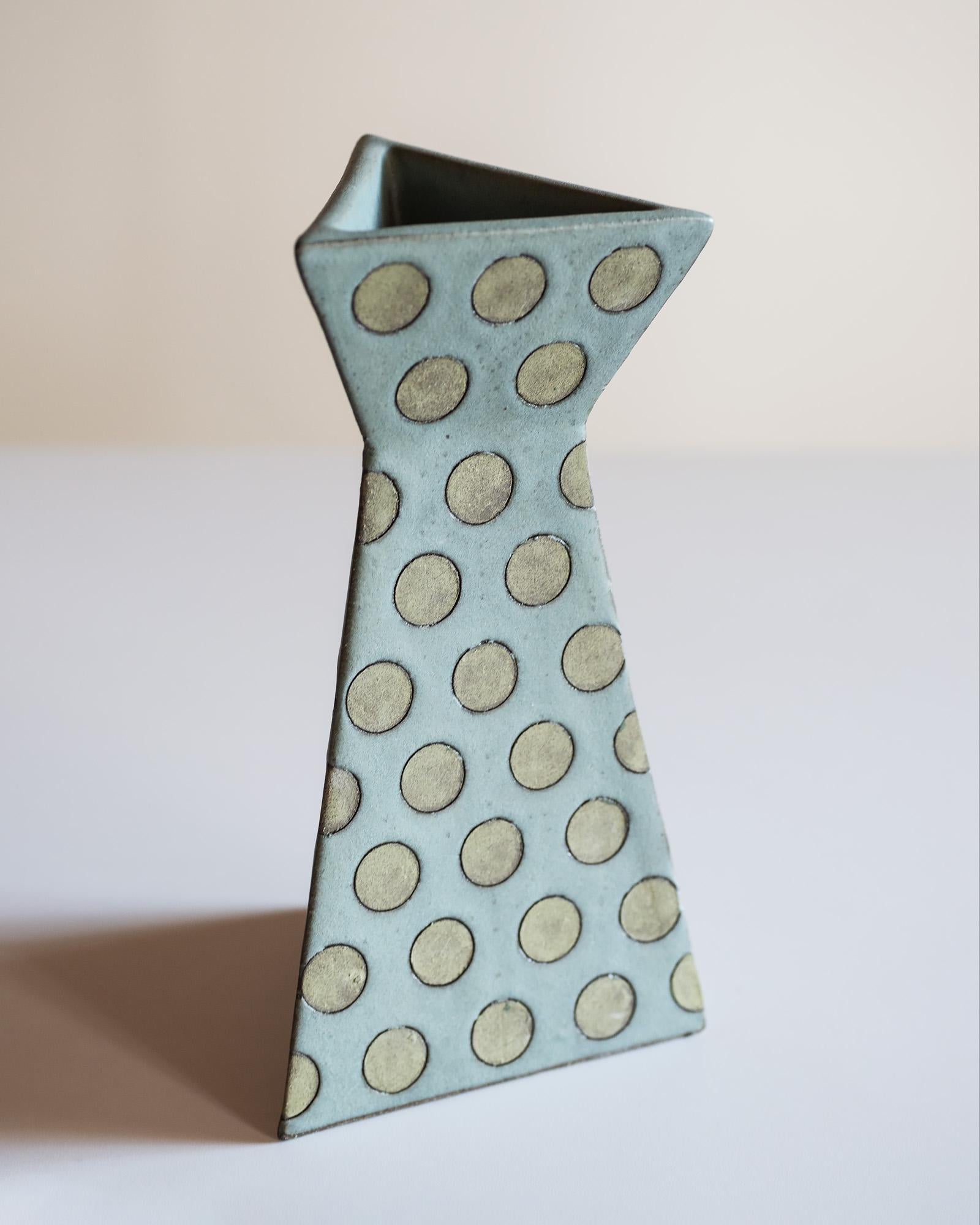 Modern  Sculptural Polka Dot Vase by Matthew Ward, New Mexico 2019