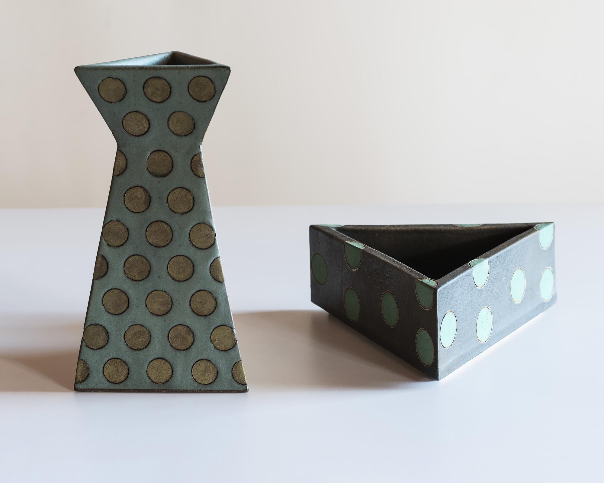Contemporary Sculptural Polka Dot Vase by Matthew Ward, New Mexico 2019
