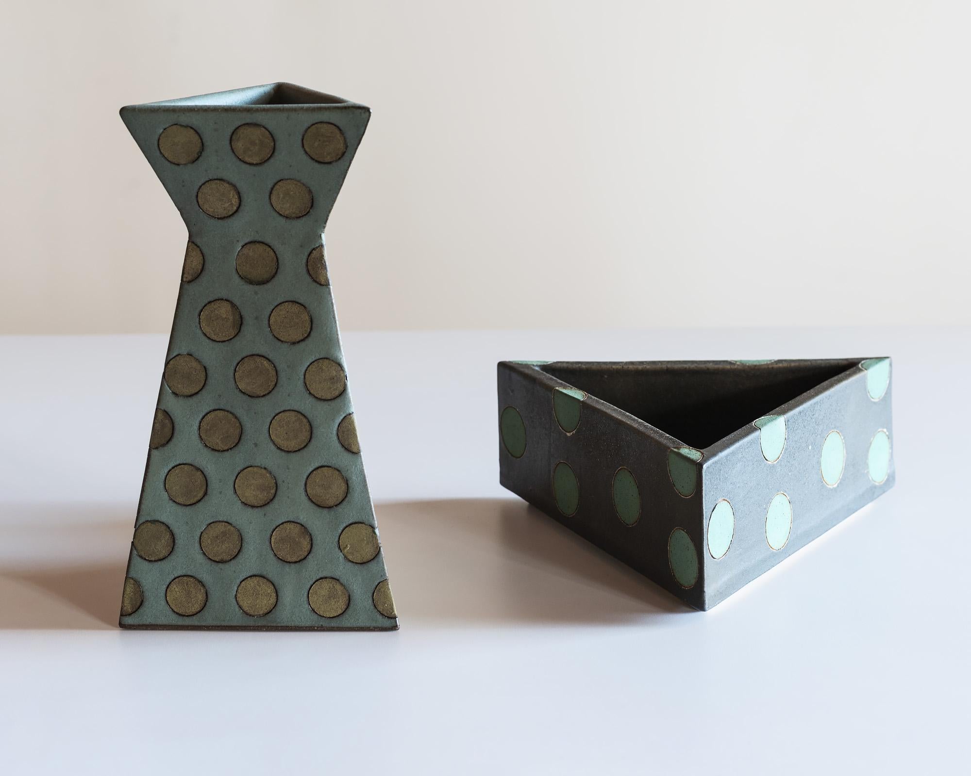 Contemporary  Sculptural Polka Dot Vase by Matthew Ward, New Mexico 2019