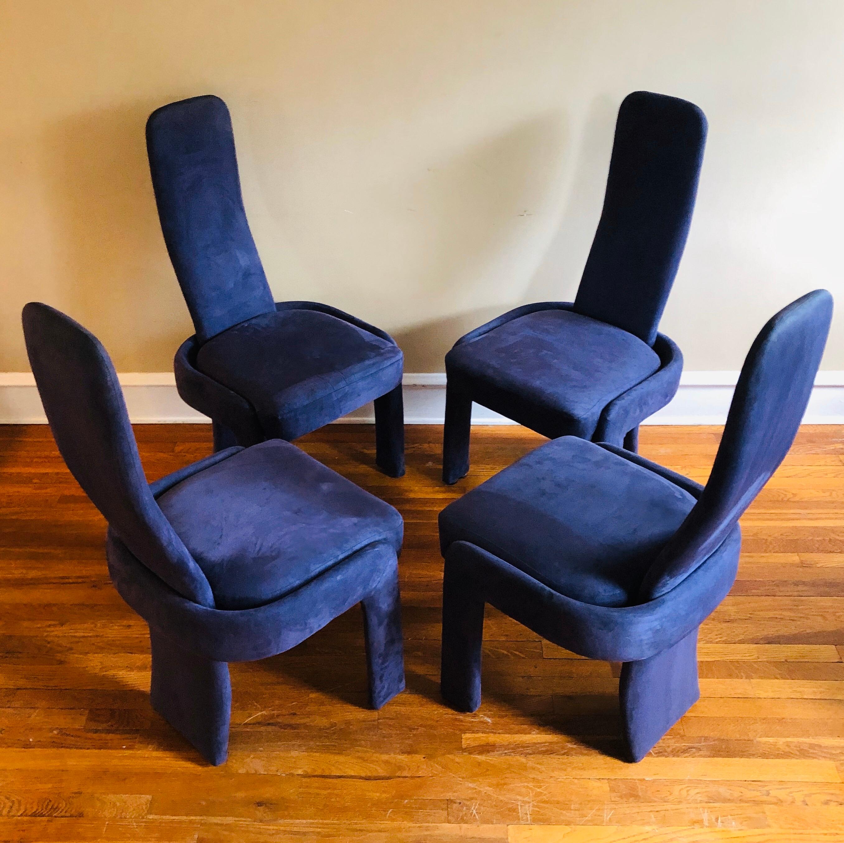 Late 20th Century Sculptural Postmodern Dining Chairs - Set of 6
