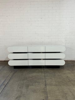 Sculptural Post Modern Dresser and Mirror -Set