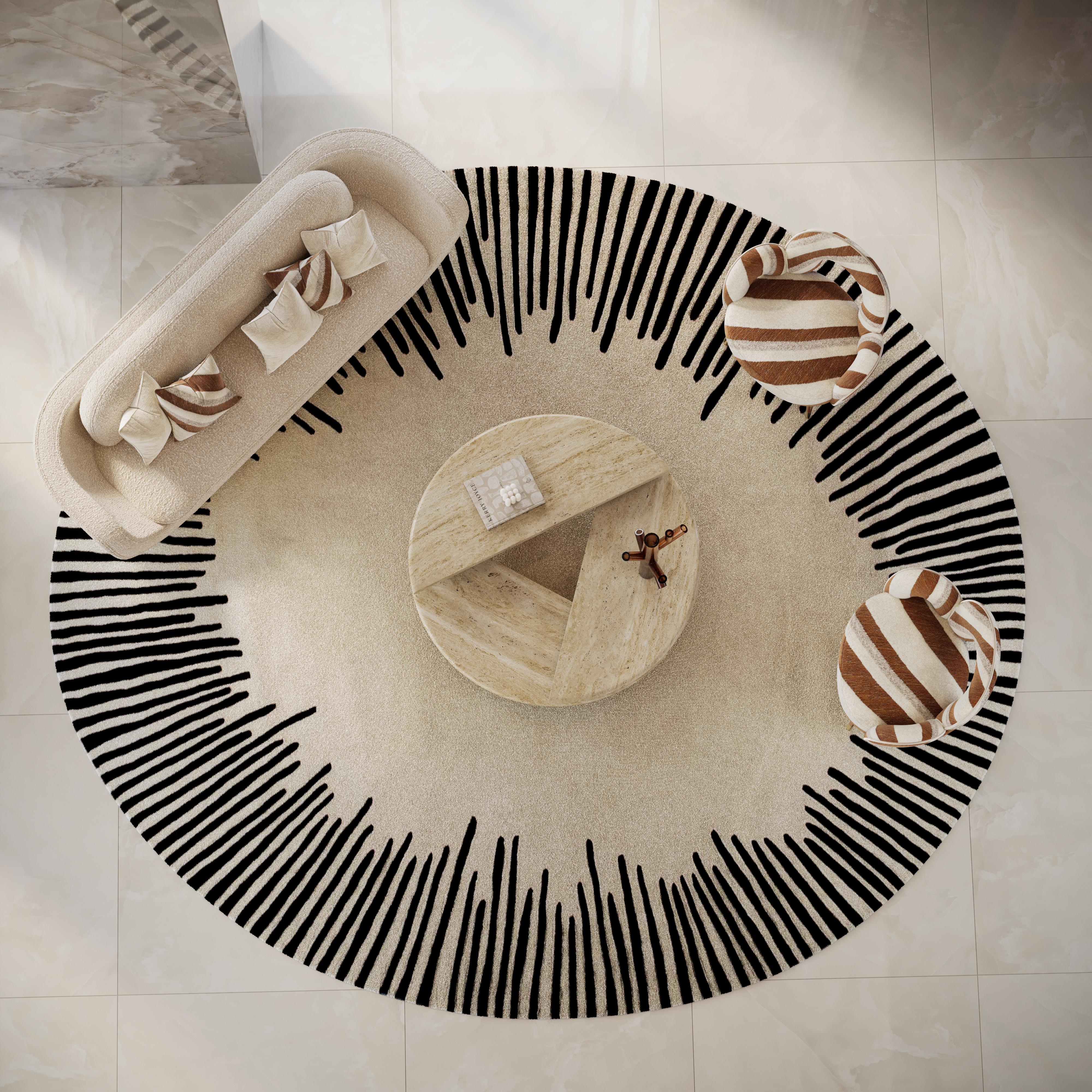 Brass Sculptural Post-Modern Kotor Coffee Table in Travertine by Mavo Atelier Handmade For Sale