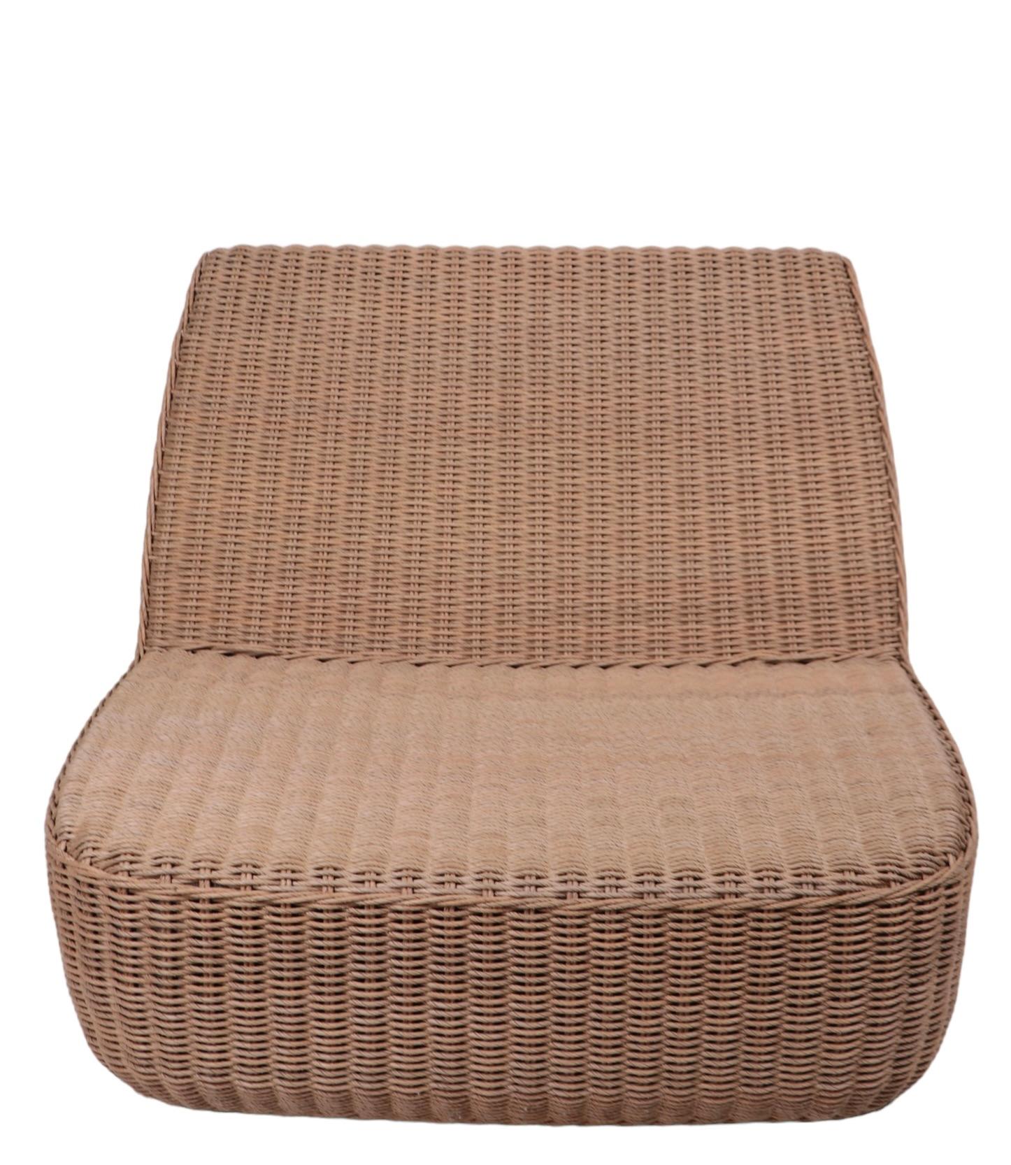 Sculptural Post Modern Omada  Wicker Lounge Chair by Mark Gabbertas for Gloster For Sale 8
