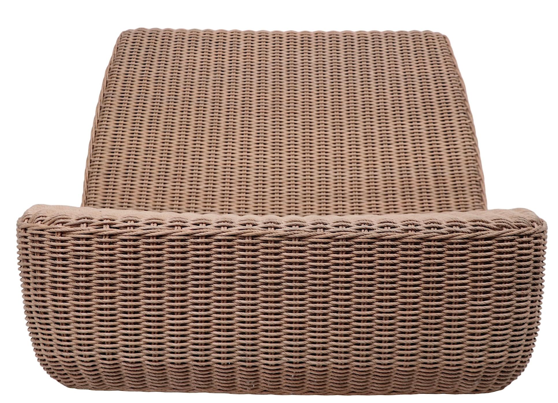 Sculptural Post Modern Omada  Wicker Lounge Chair by Mark Gabbertas for Gloster For Sale 2