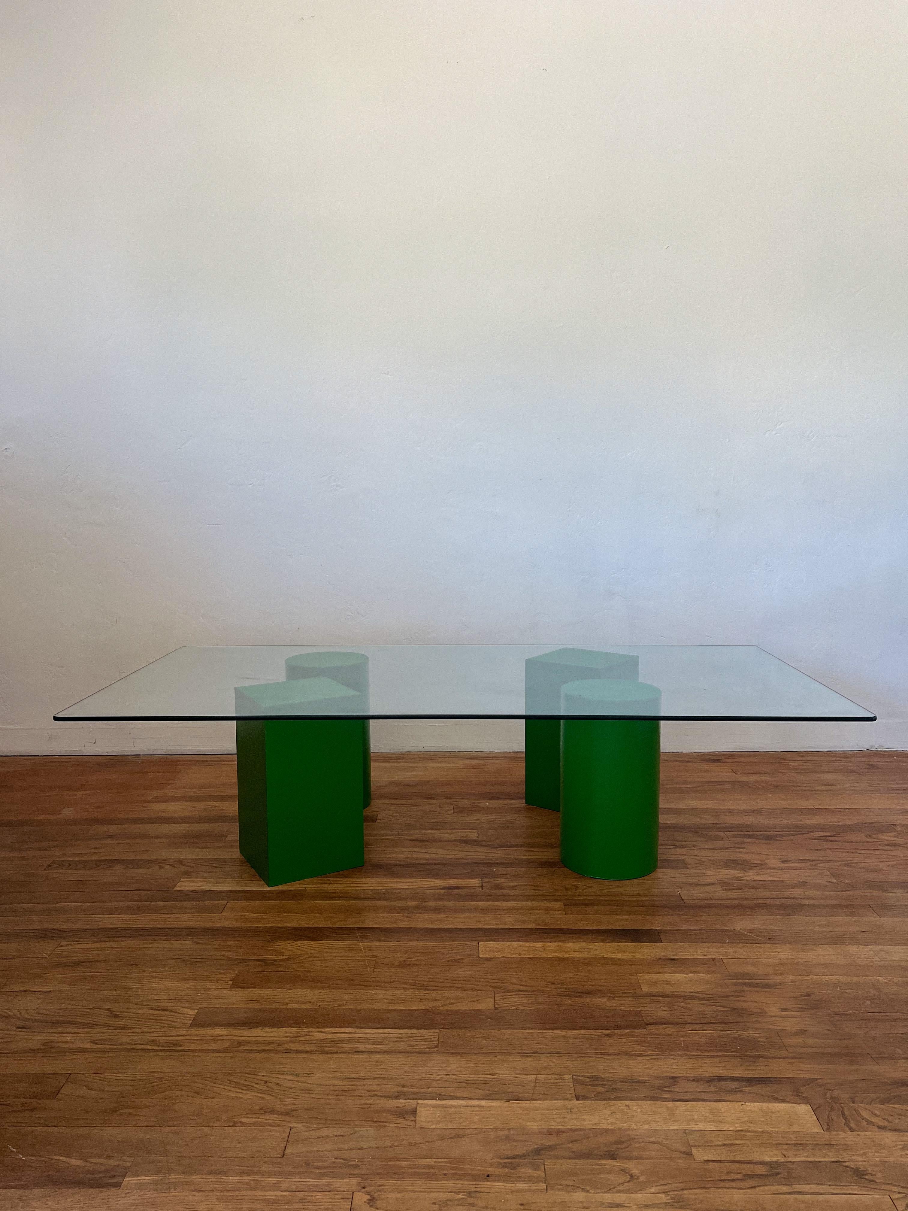 Sculptural Postmodern Coffee Table in the Style of Lella & Massimo Vignelli 4