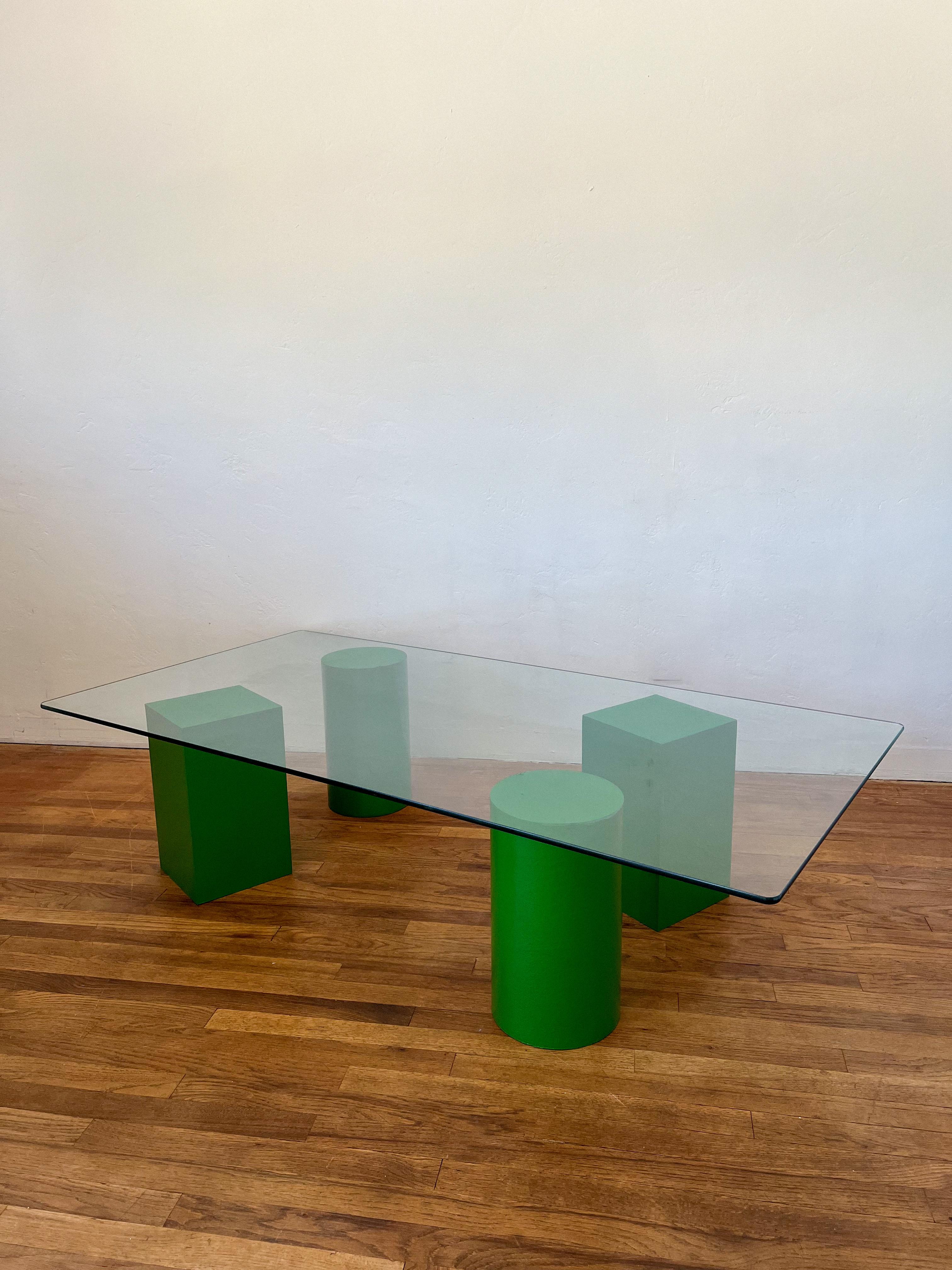 Sculptural Postmodern Coffee Table in the Style of Lella & Massimo Vignelli 5