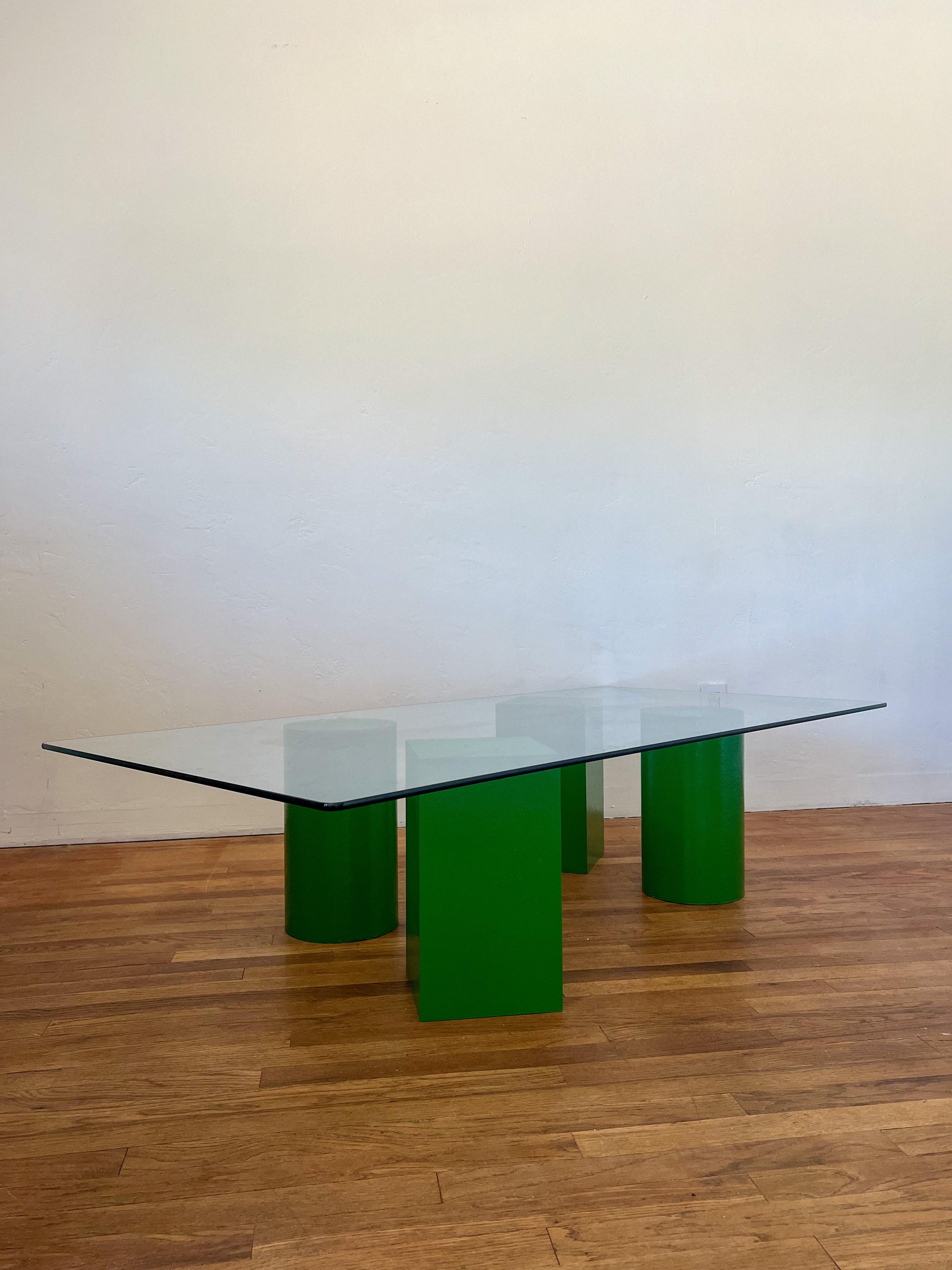 Post-Modern Sculptural Postmodern Coffee Table in the Style of Lella & Massimo Vignelli