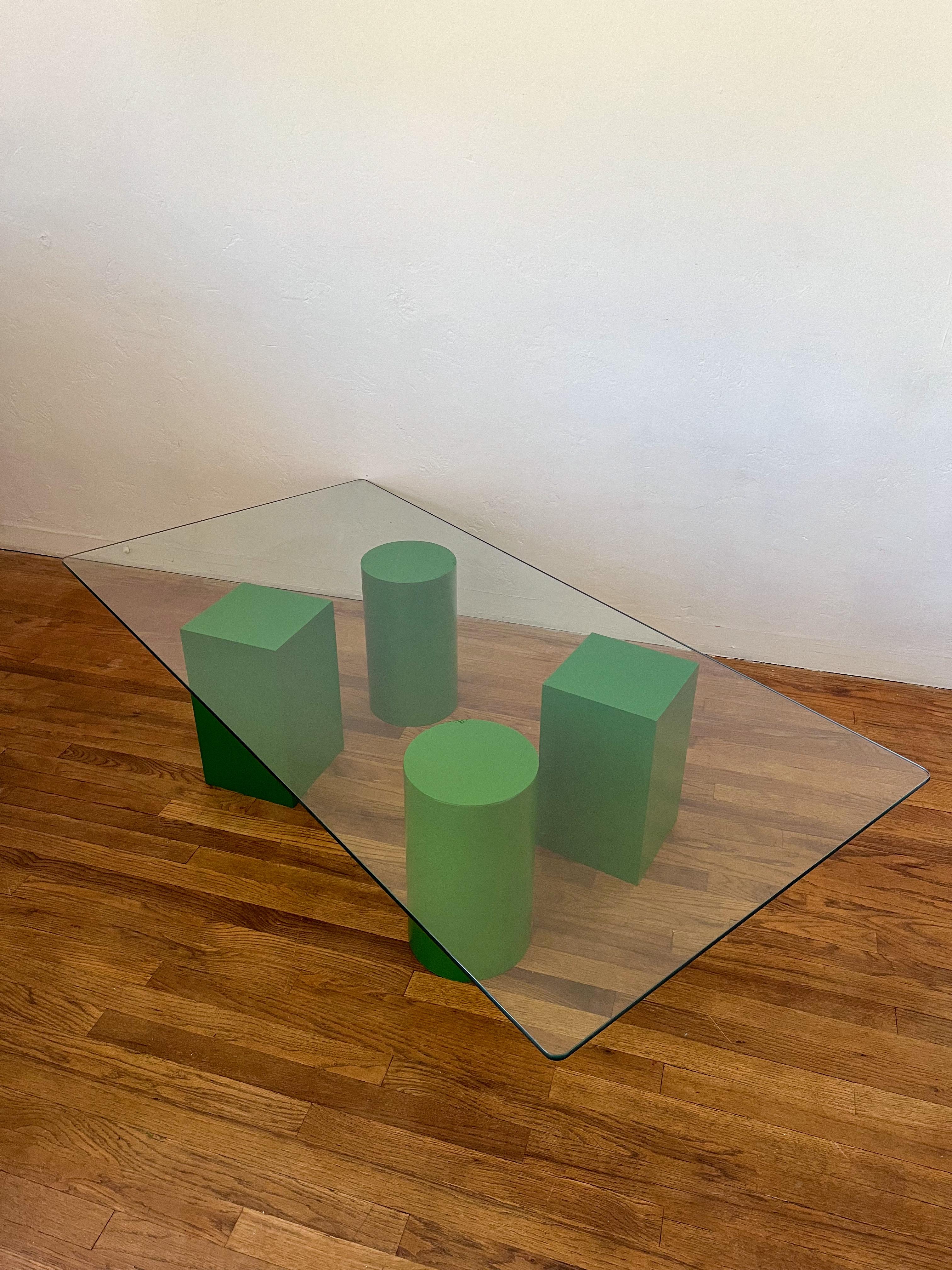 Sculptural Postmodern Coffee Table in the Style of Lella & Massimo Vignelli 2