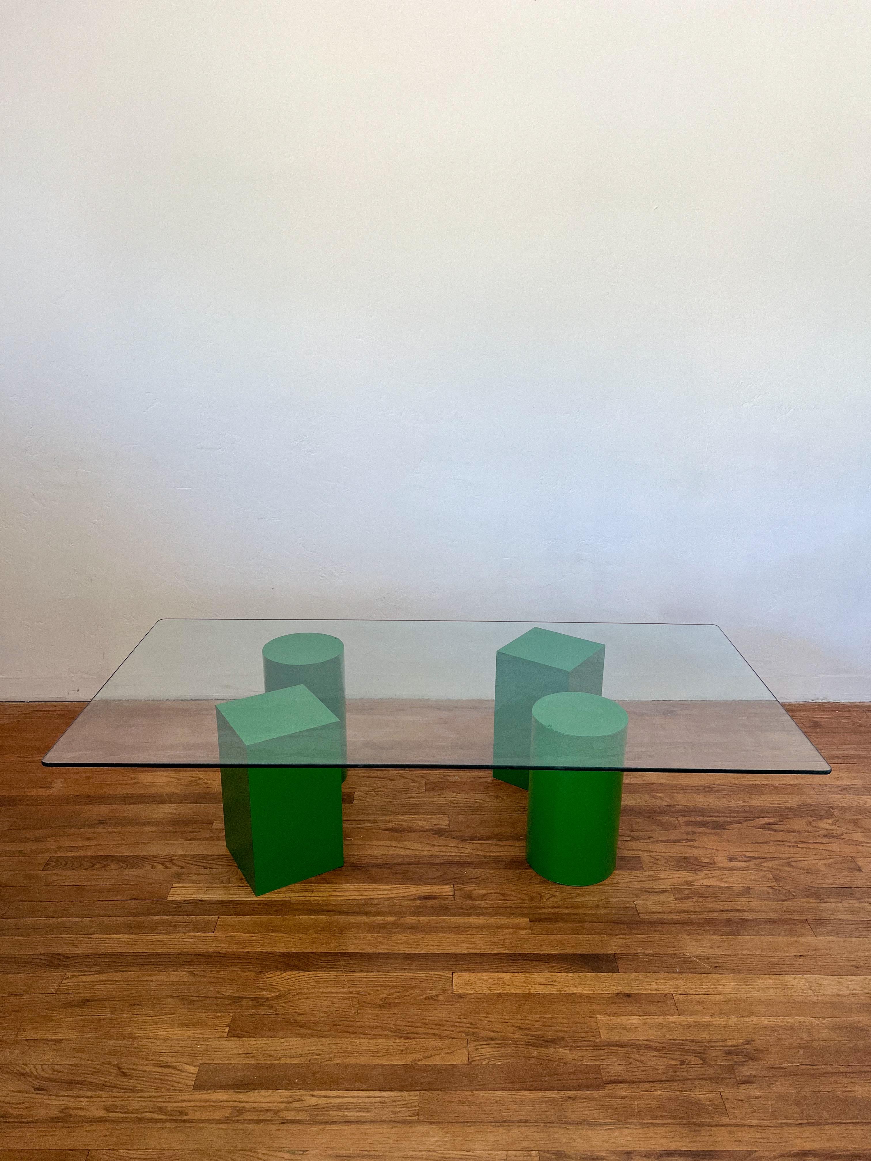 Sculptural Postmodern Coffee Table in the Style of Lella & Massimo Vignelli 3