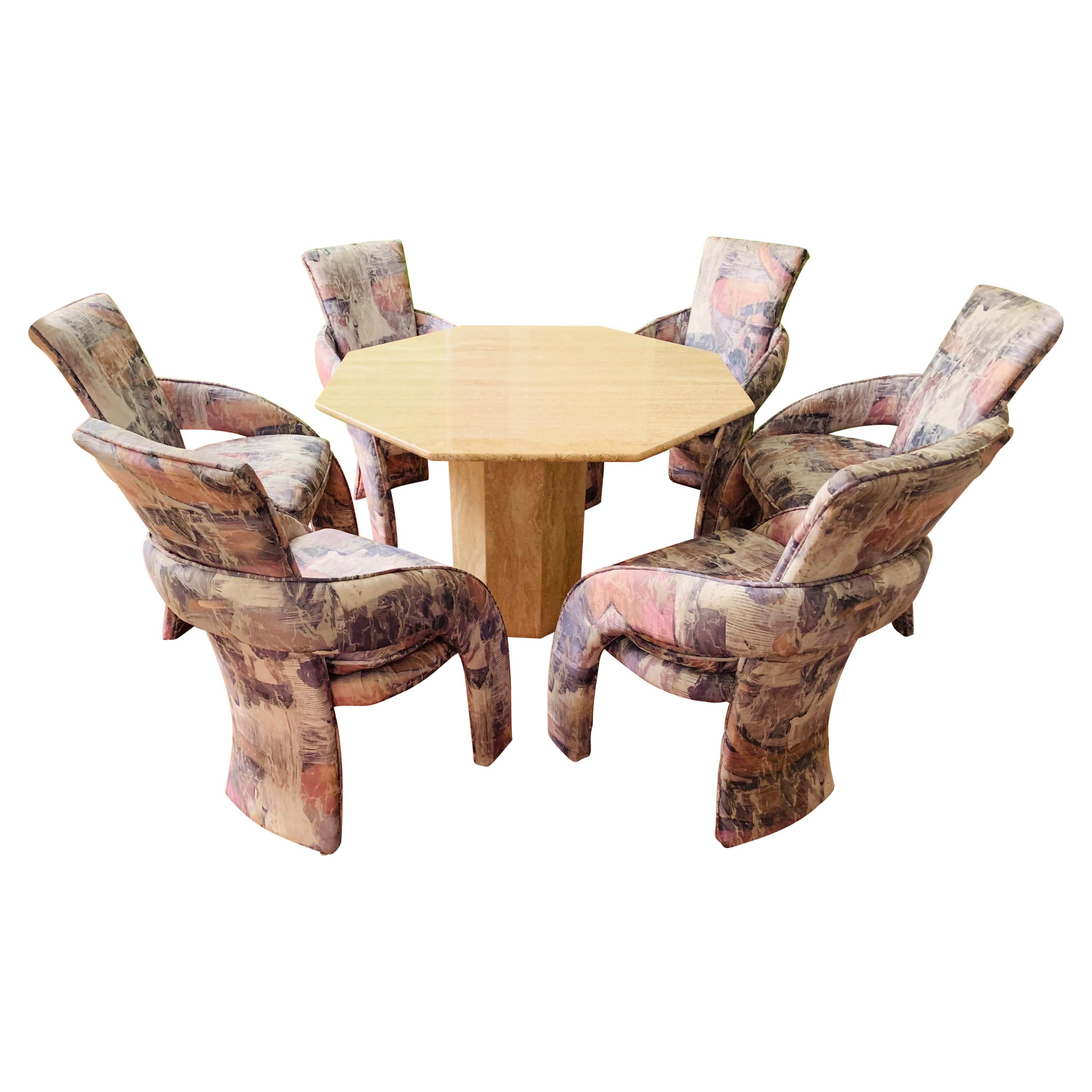 Sculptural Postmodern Dining Chairs by Carson's Furniture, Set of 6