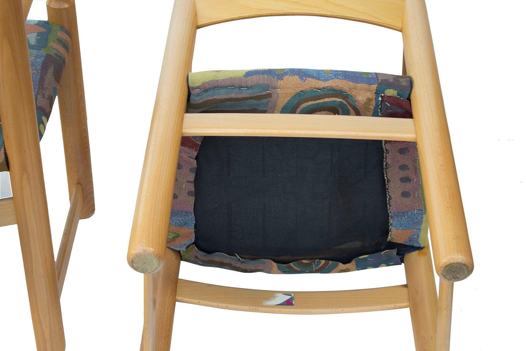 Sillas de comedor italianas postmodernas escultóricas de Hank Loewenstein, S/4 en venta 6