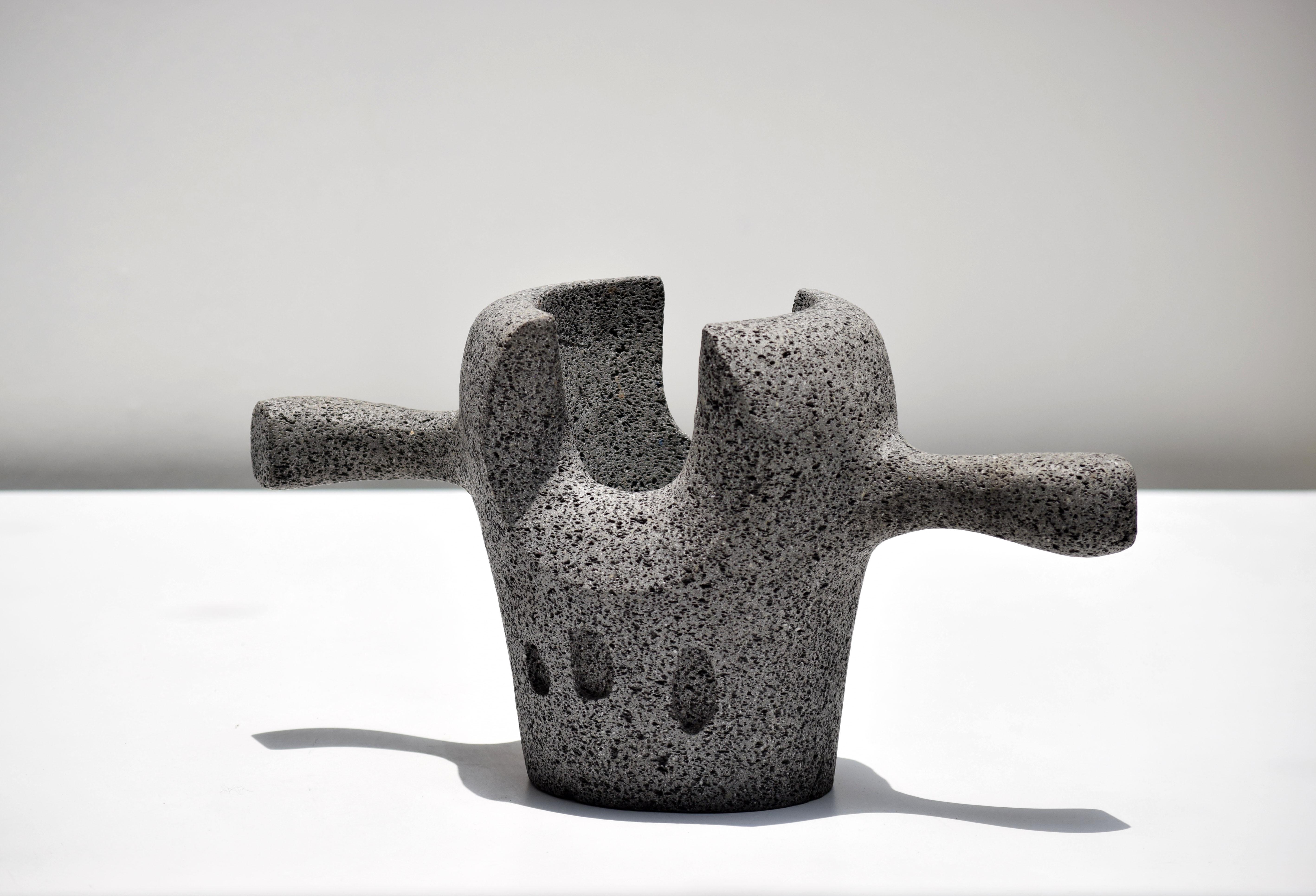 Hand-Carved Sculptural Pot by La Jo Gli