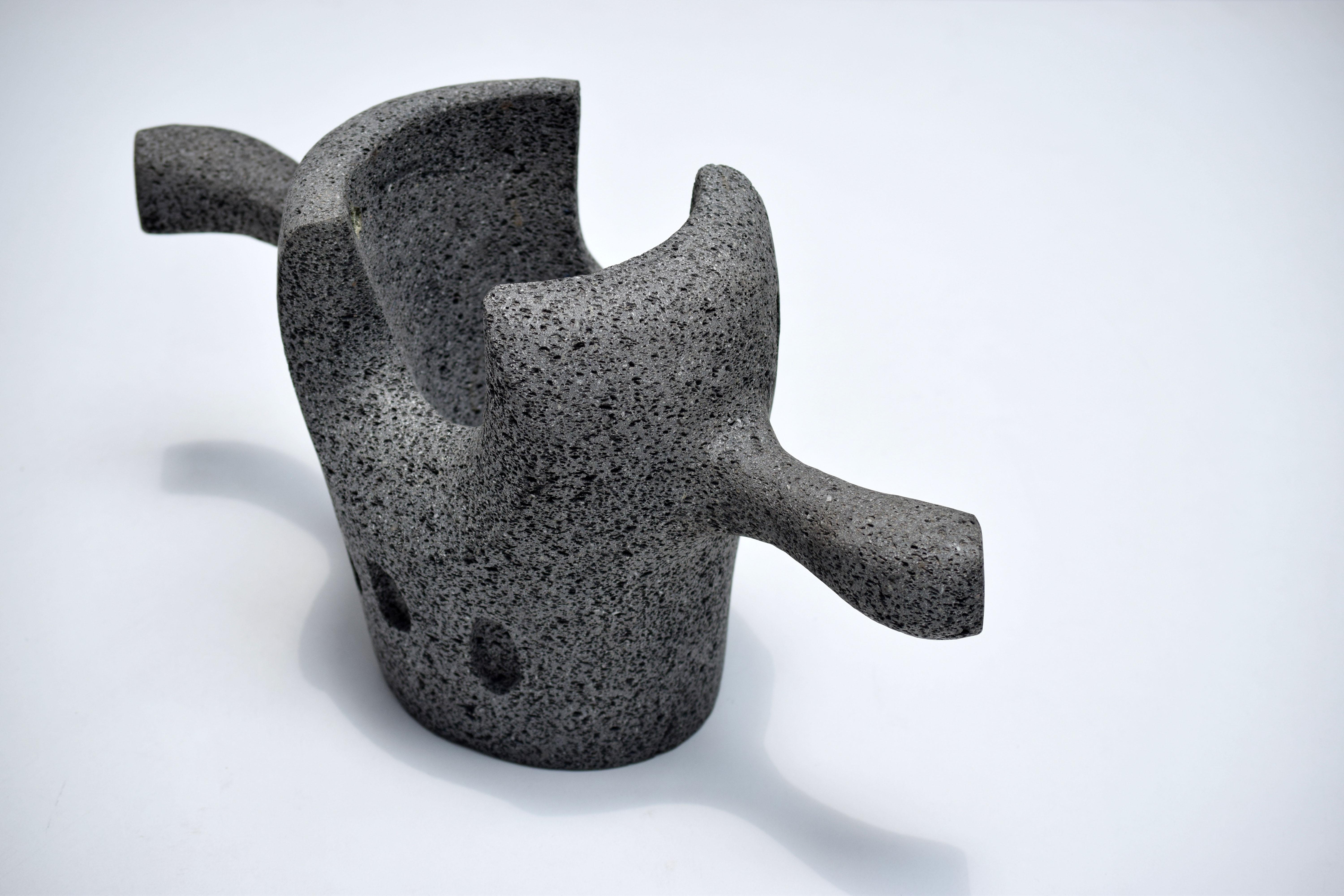 Stone Sculptural Pot by La Jo Gli