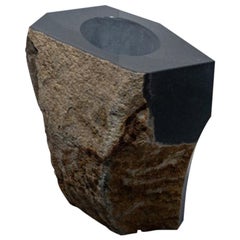 Sculptural Pot, Daté Kan Stone Design by Okurayama