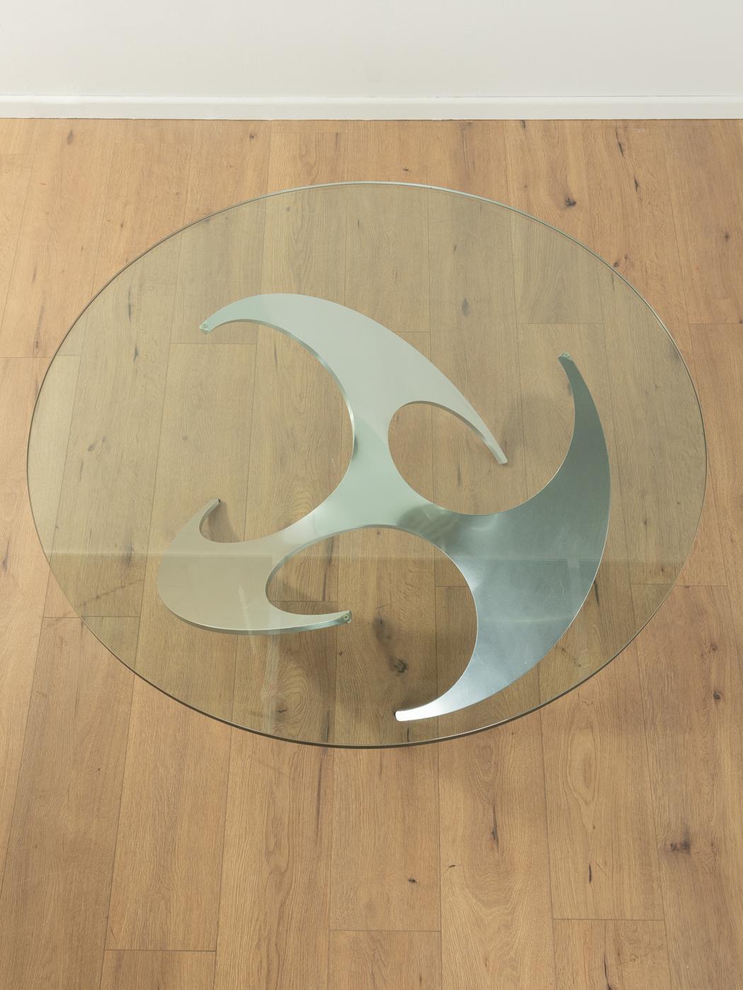 German Sculptural Propeller Coffee Table, Knut Hesterberg, Ronald Schmitt For Sale