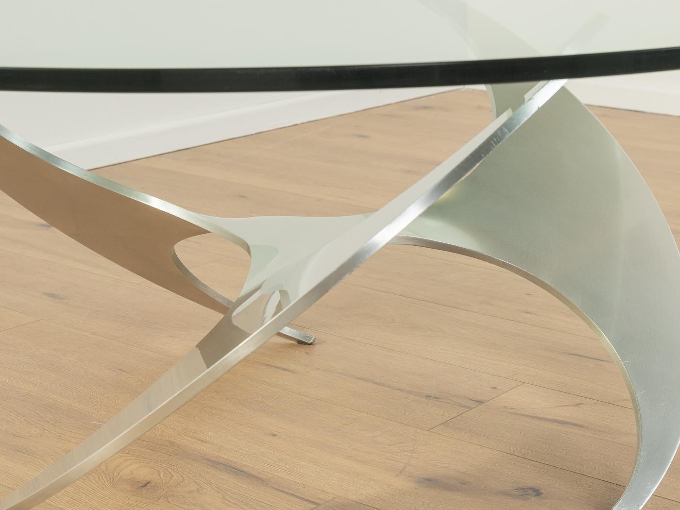 Sculptural Propeller Coffee Table, Knut Hesterberg, Ronald Schmitt In Good Condition For Sale In Neuss, NW