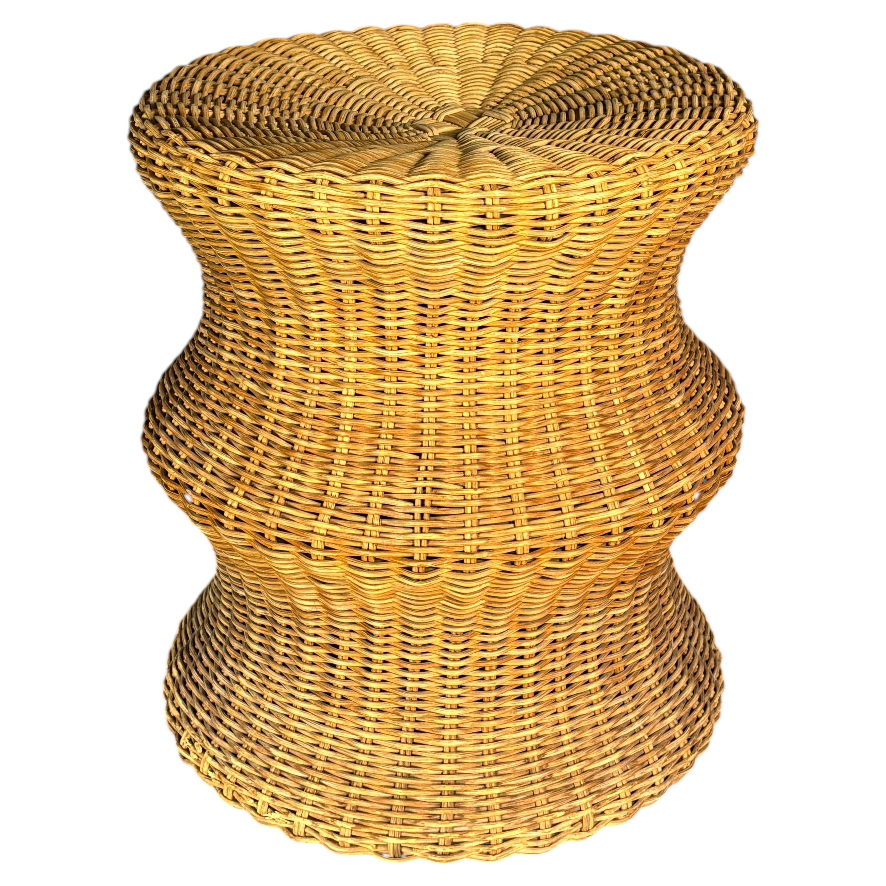 Sculptural rattan Juttu mushroom stool by Eero Aarnio for Artek, Finland, 1960s