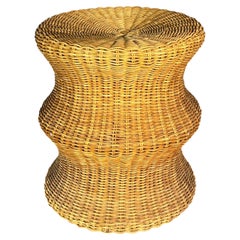 Sculptural rattan Juttu mushroom stool by Eero Aarnio for Artek, Finland, 1960s