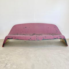 Sculptural Red Fiberglass Bench by Walter Papst, 1960s Germany