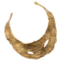 Sculptural Rick Owens Bronze Necklace