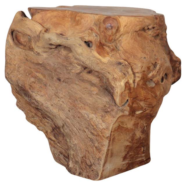 Gold Painted Tree Root Side Table For Sale at 1stDibs | gold tree trunk ...