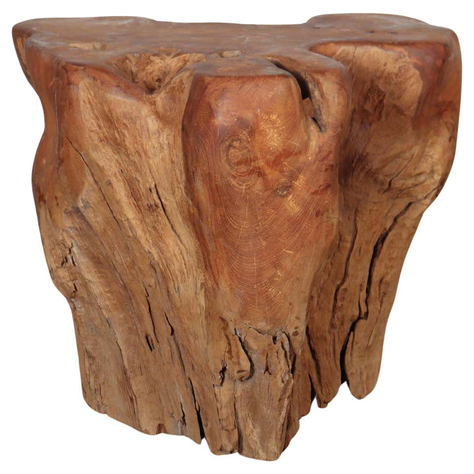 Gold Painted Tree Root Side Table For Sale at 1stDibs | gold tree trunk ...