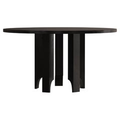 Sculptural Round Acer Dining Table Solid Wood
