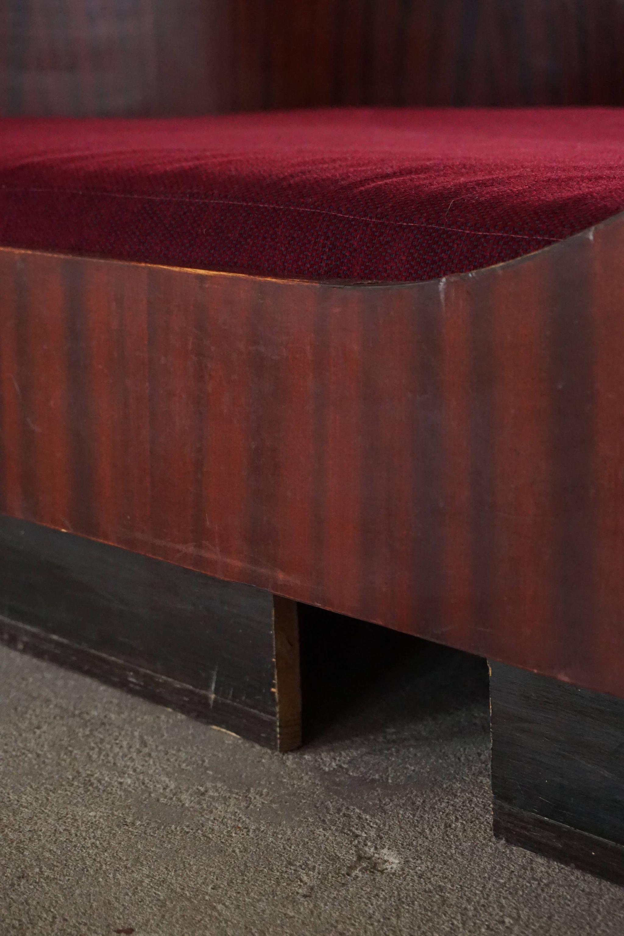 Sculptural Scandinavian Art Deco Bed / Daybed in Mahogany, 1940s 7