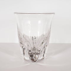 Sculptural Scandinavian Mid-Century Modern Handblown Translucent Glass Vase