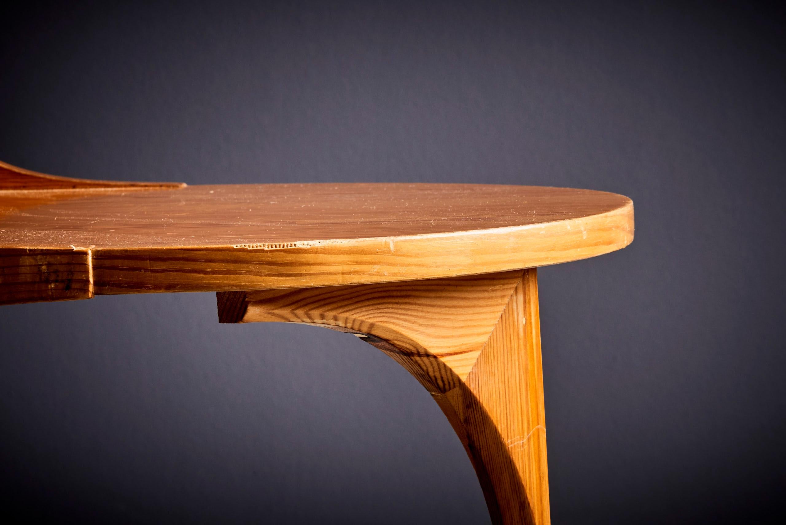 Danish Sculptural Scandinavian Modern Chair in Wood Denmark - 1960s For Sale