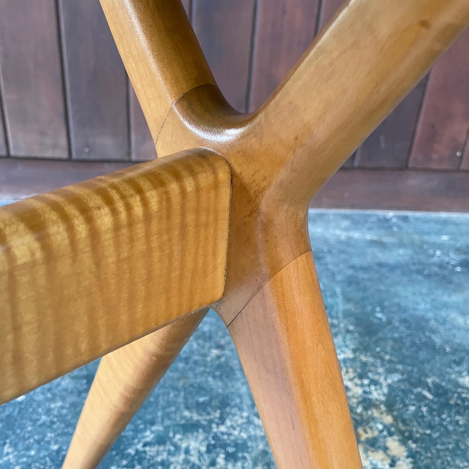 Sculptural Scissor Leg X-Base Table Renzo Rutili Johnson Furniture (Attrd.) For Sale 2