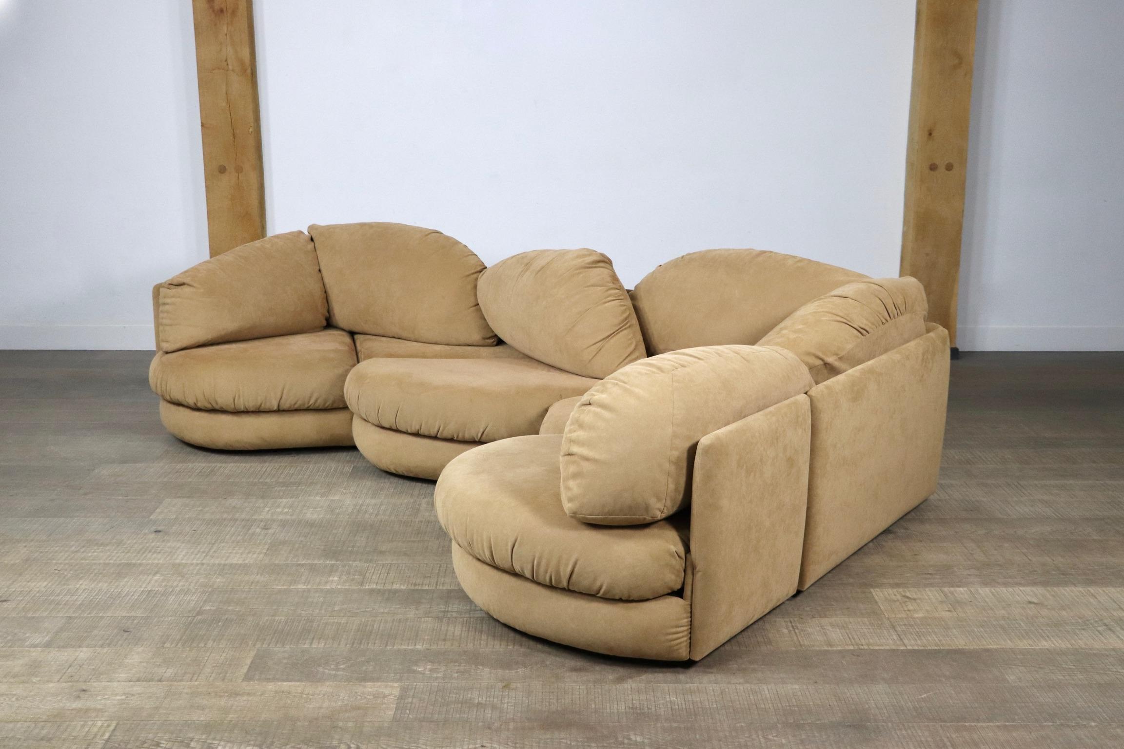 Sculptural Sectional Sofa by Wiener Werkstätte, 1970s 5