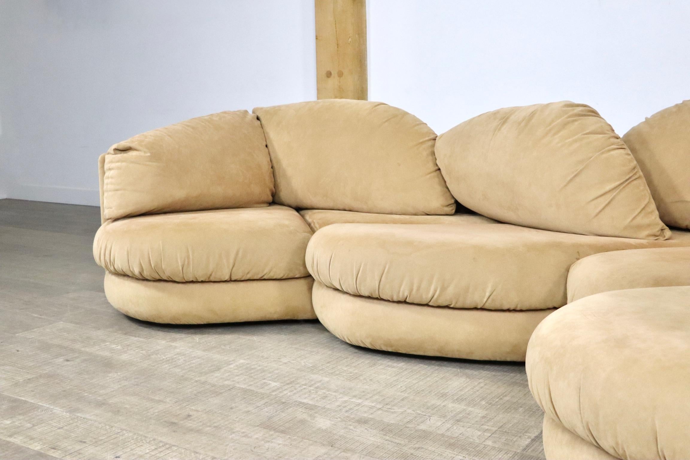 Sculptural Sectional Sofa by Wiener Werkstätte, 1970s 2