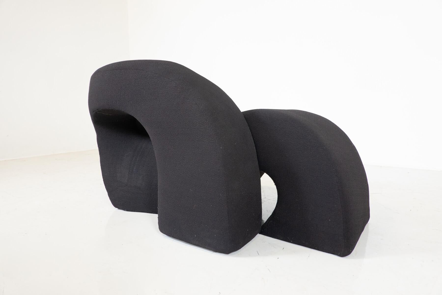 Sculptural Sess Lounge Chair by Nani Prina for Sormani, 1968 For Sale 1