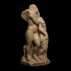 Sculptural set of Love and Psyche. Ancient Rome, 1st - 2nd century AD. Marble.