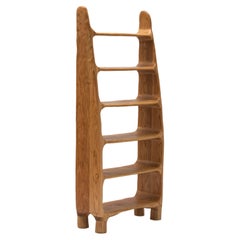Estantería Escultórica - Estantería de Forma Orgánica en Madera de Roble Rojo