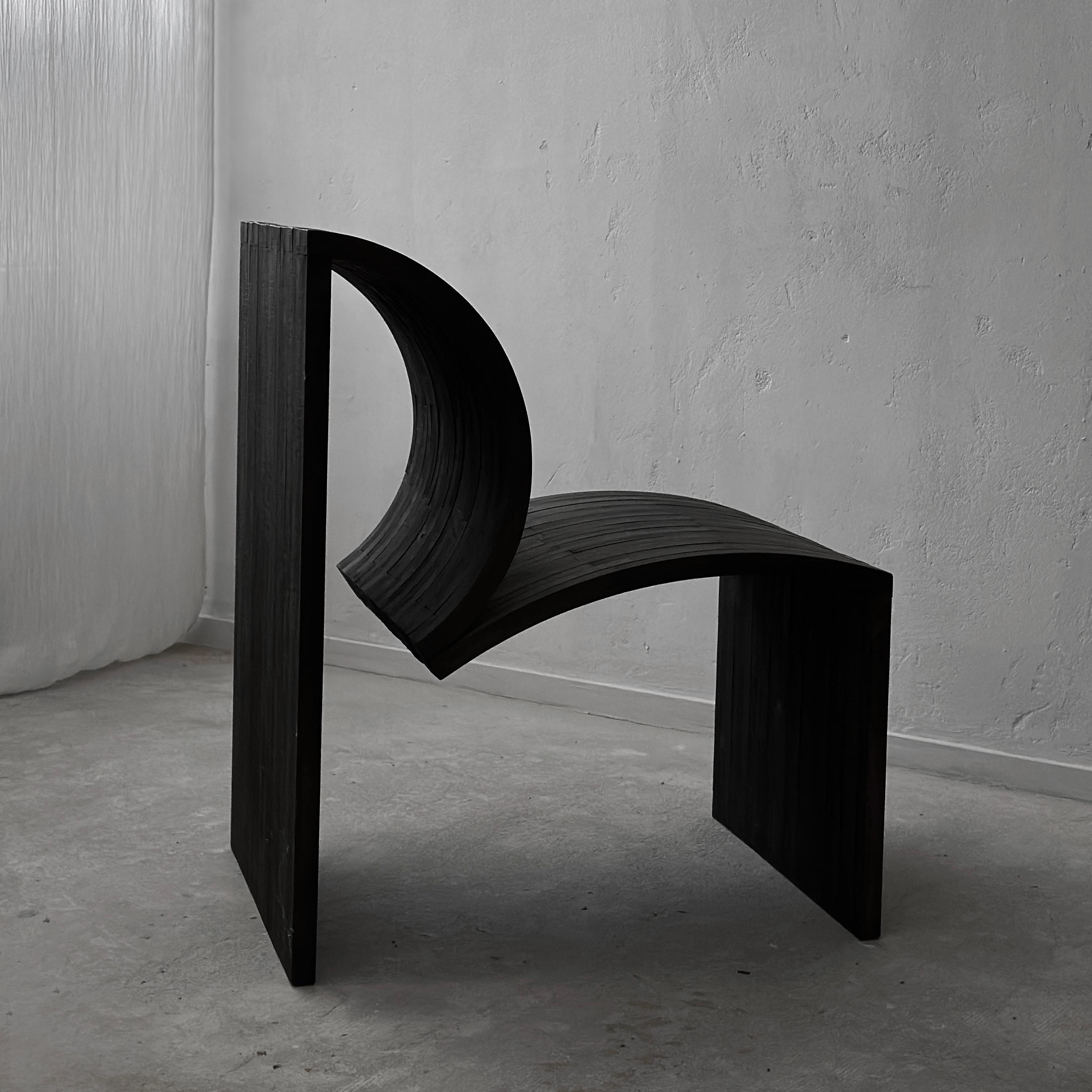 Chaise d'appoint sculpturale de Jochen Kirschstein Bon état - En vente à AMSTERDAM, NH