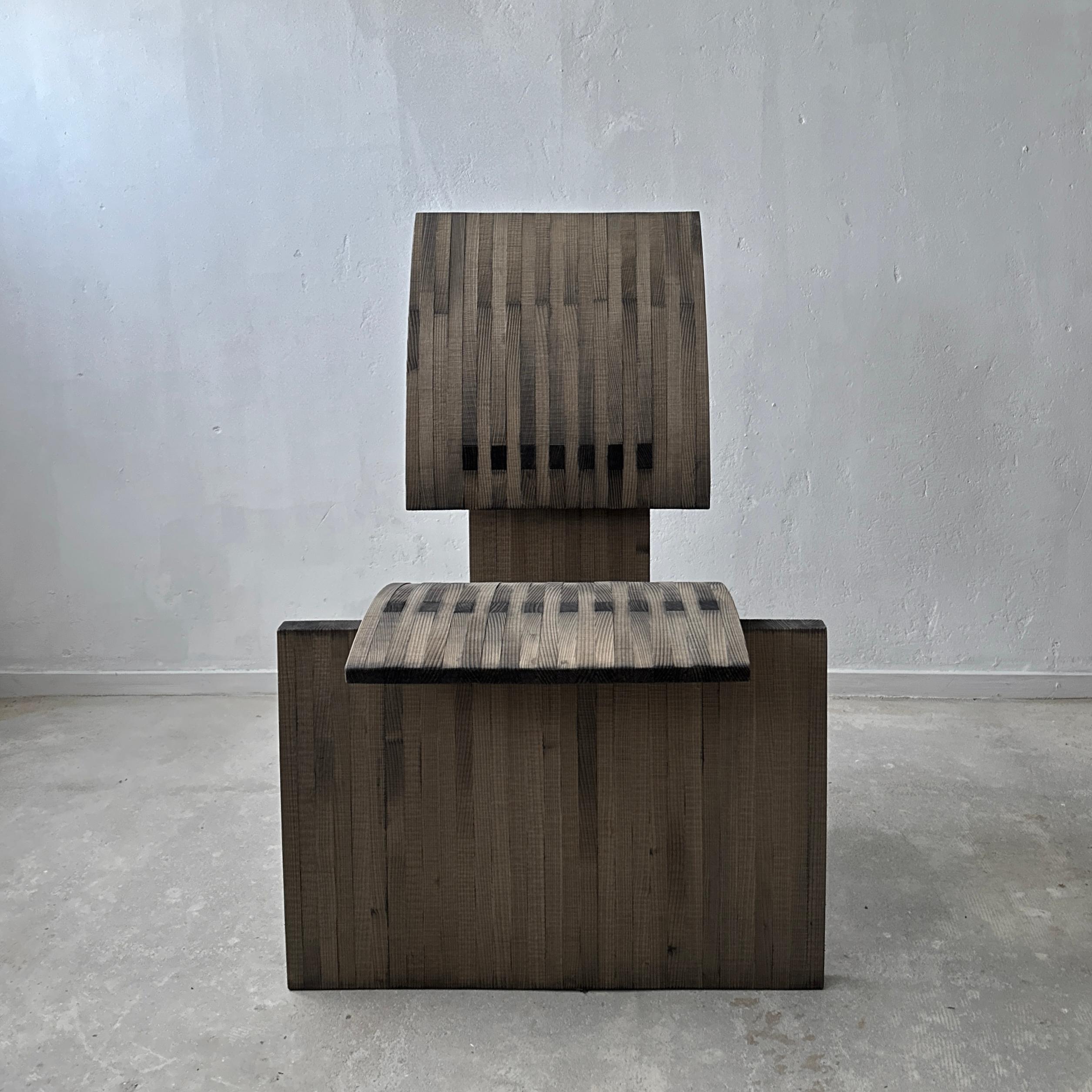 Allemand Chaise d'appoint sculpturale de Jochen Kirschstein en vente