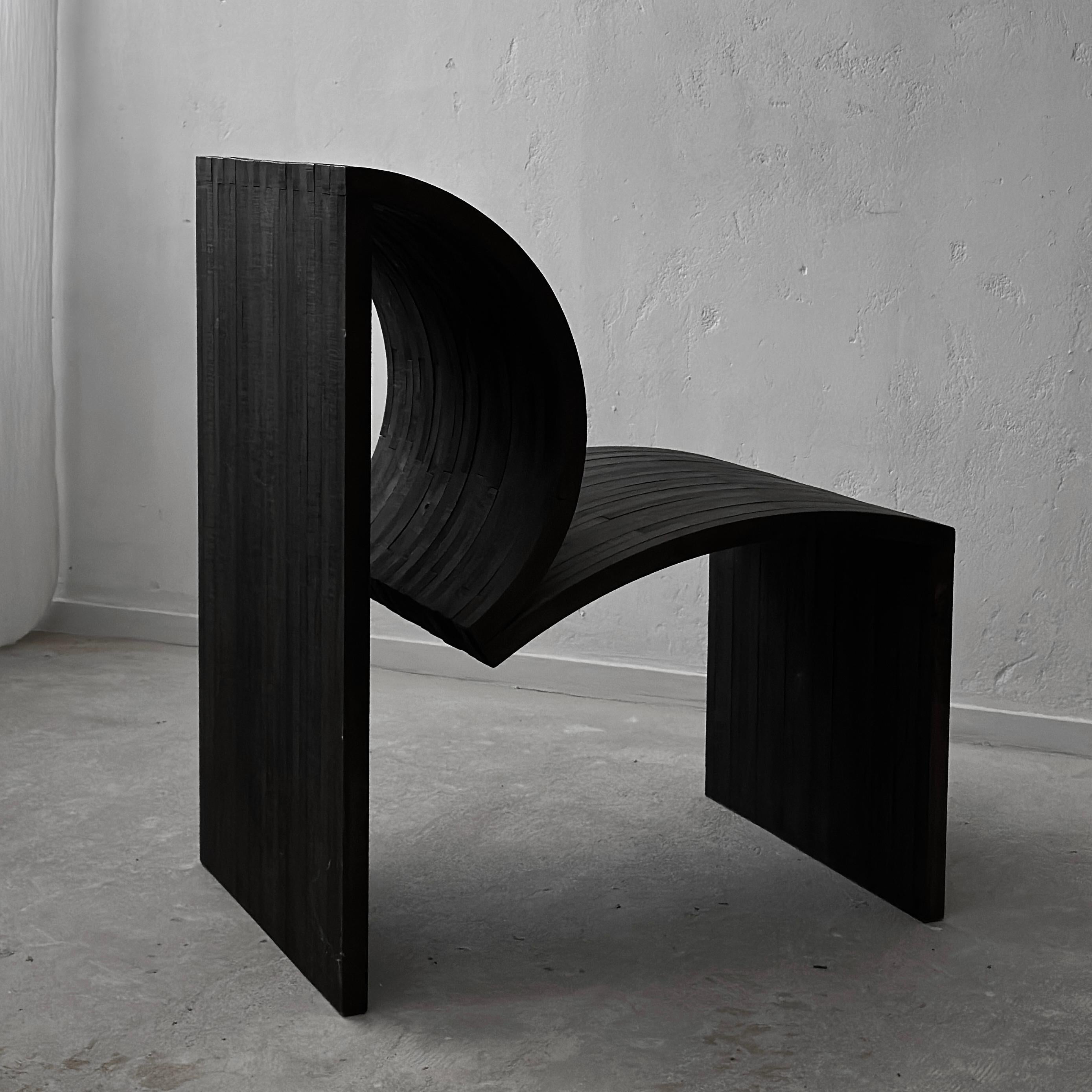 Fin du 20e siècle Chaise d'appoint sculpturale de Jochen Kirschstein en vente