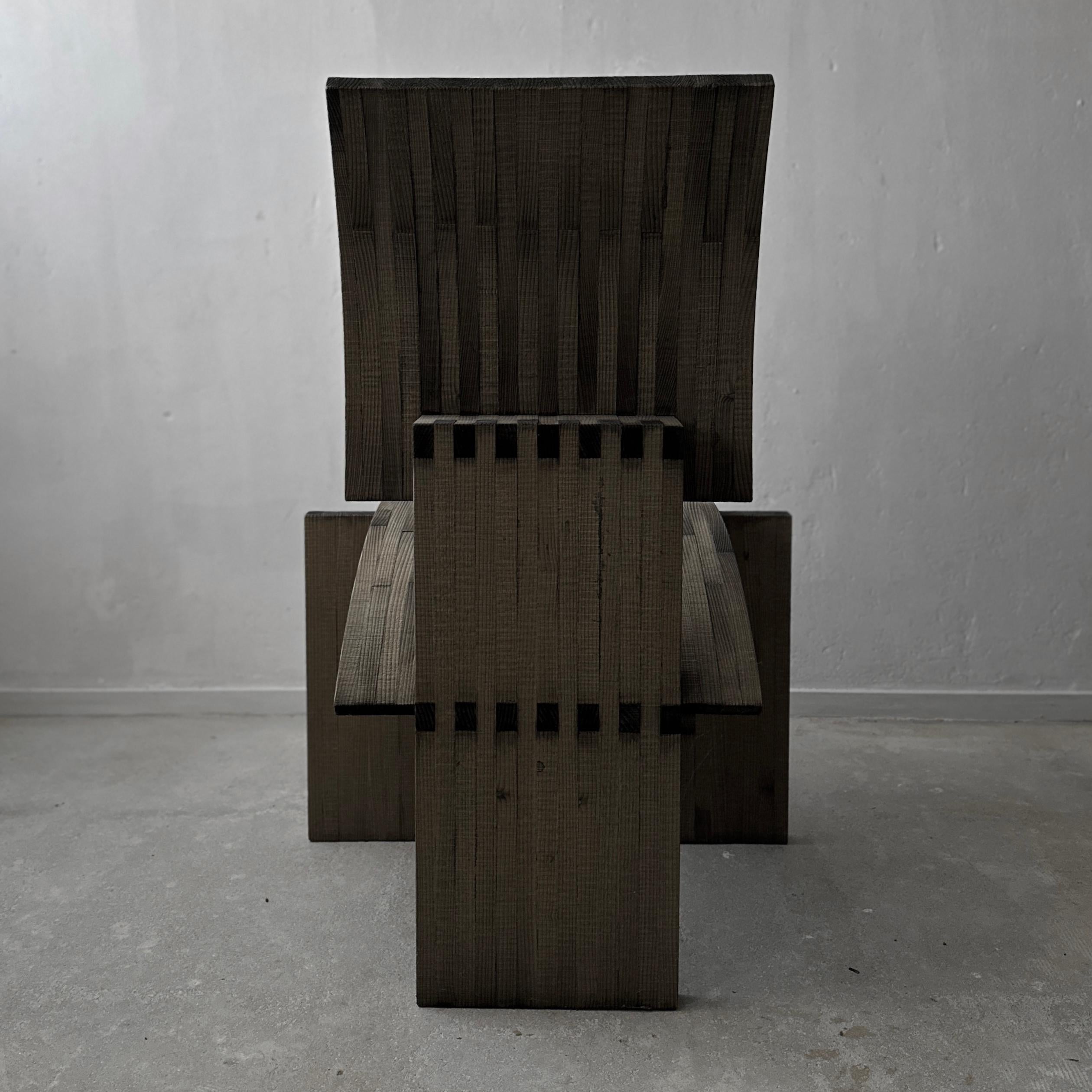 Chaise d'appoint sculpturale de Jochen Kirschstein Bon état - En vente à AMSTERDAM, NH