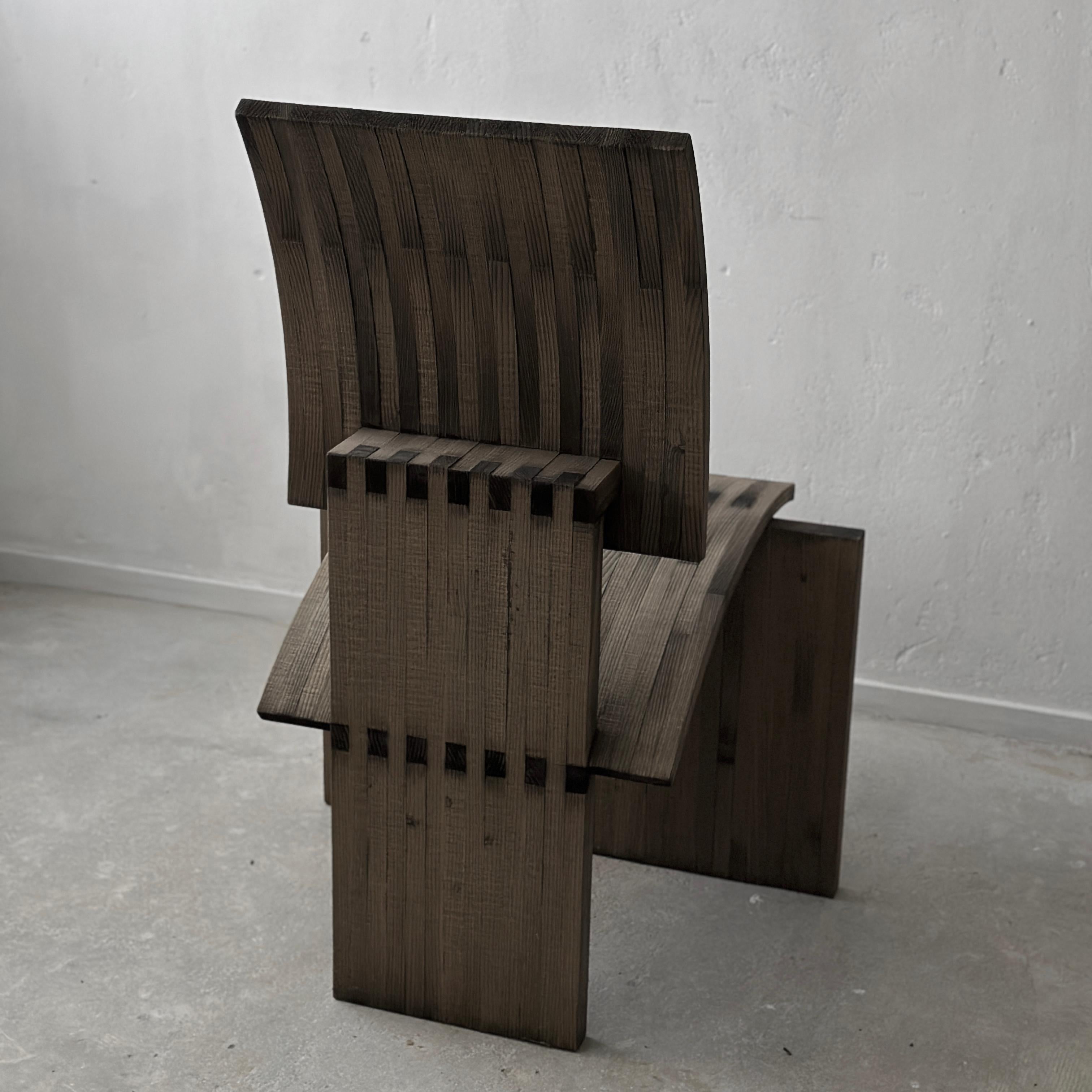 Fin du 20e siècle Chaise d'appoint sculpturale de Jochen Kirschstein en vente