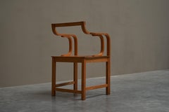 Sculptural Side Chair in Beech The Netherlands 1970s