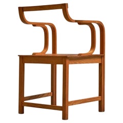 Sculptural Side Chair in Beech The Netherlands 1970s