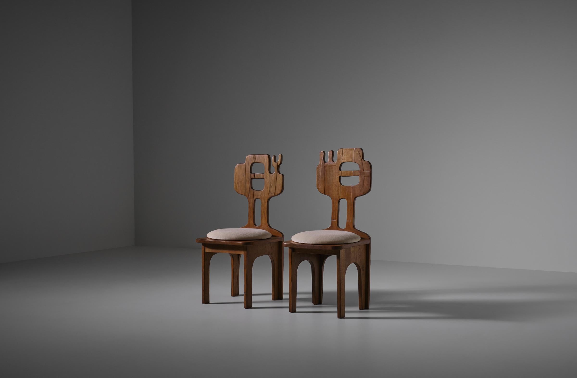 Sculptural Side Chairs by Francesco Pasinato 2