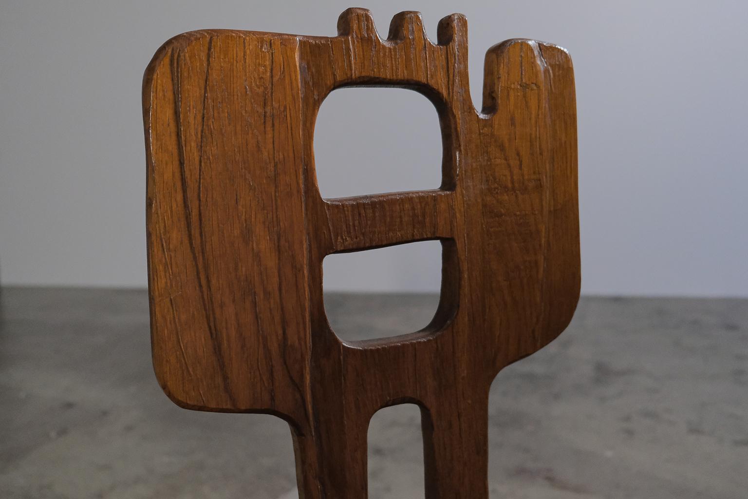 Allemand Sculptural side or dining chair by Francesco Pasinato, 1970s en vente