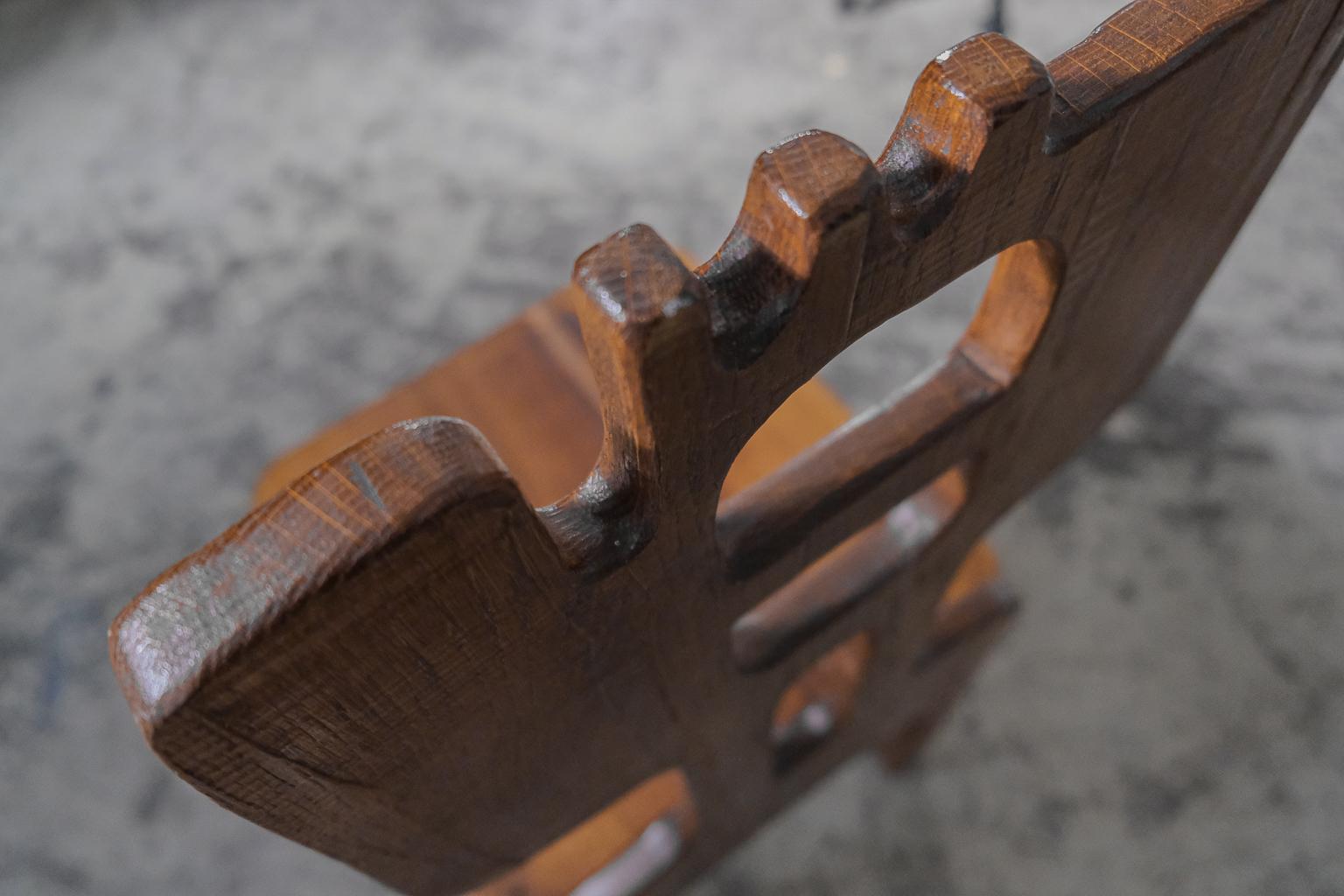 Sculptural side or dining chair by Francesco Pasinato, 1970s en vente 2