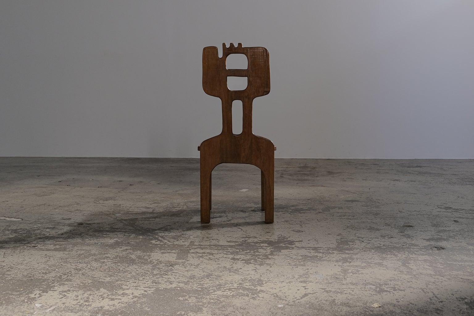 Sculptural side or dining chair by Francesco Pasinato, 1970s en vente